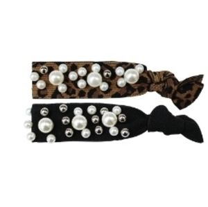 FREE SHIPPING ☆ NEW faux pearl hair ties